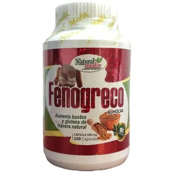 Fenogreco Estimula aumento de Gluteos y bustos 100 Capsules Natural Medix