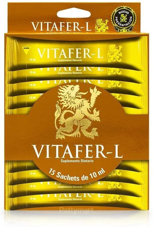 Vitafer-L Gold Men Multivitamin Enhancer para hombres y mujeres 15 Sachets